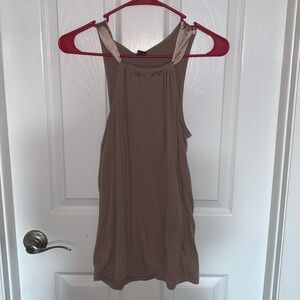 Cream color top with satin straps